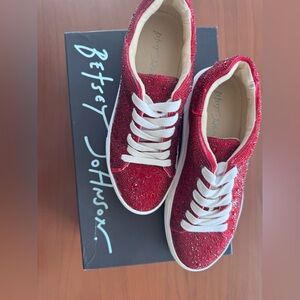 Sidny Rhinestone Embellished Platform Lace Up Sneakers